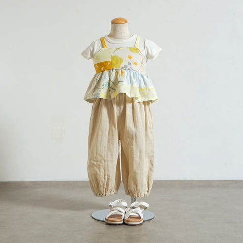 Naomi Patchwork Camisole Yellow