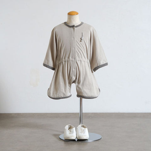 Hommage Feather Romper Gray