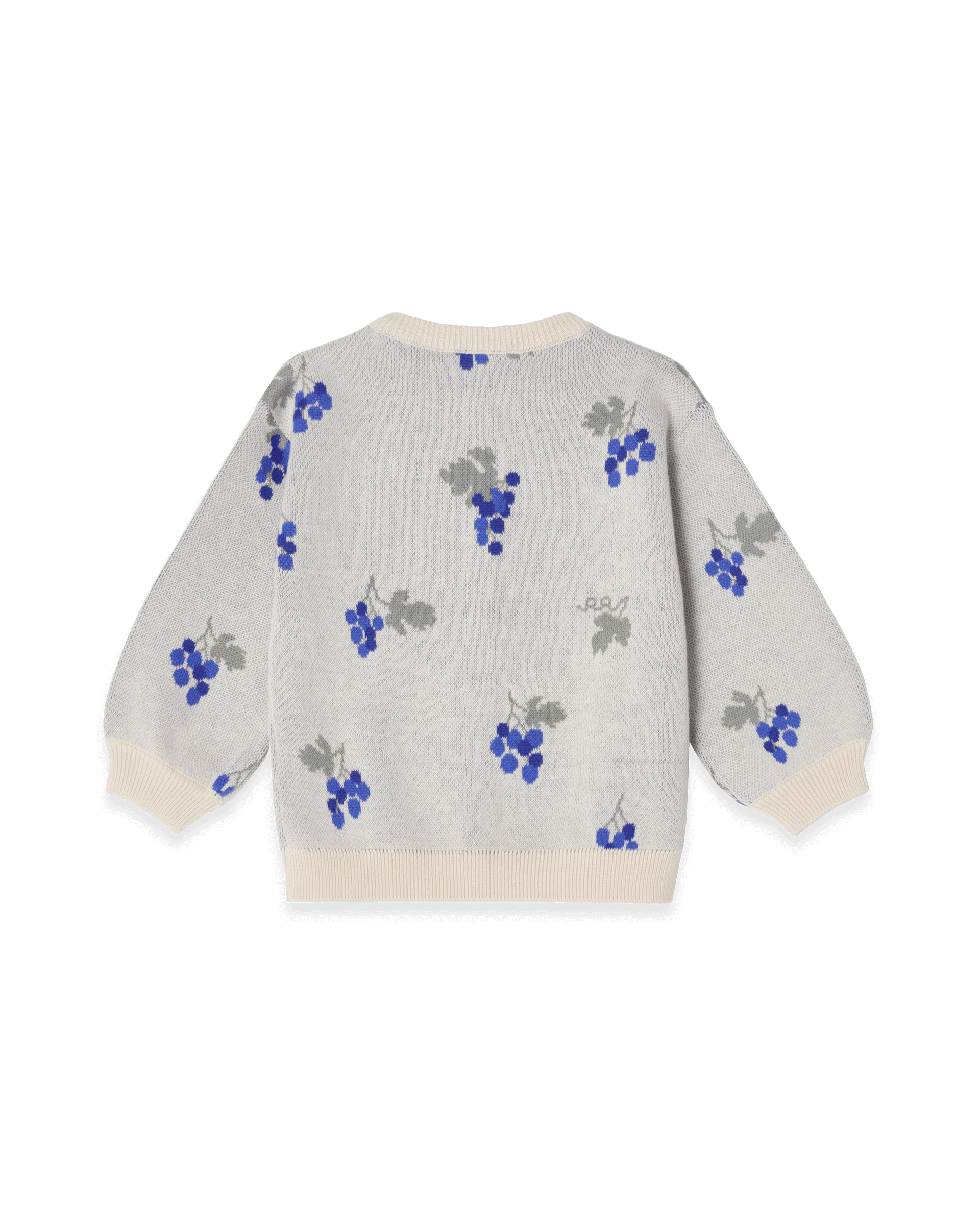 Garbo&Friends Knitted Cardigan Baby | Grapes Ecru image 1