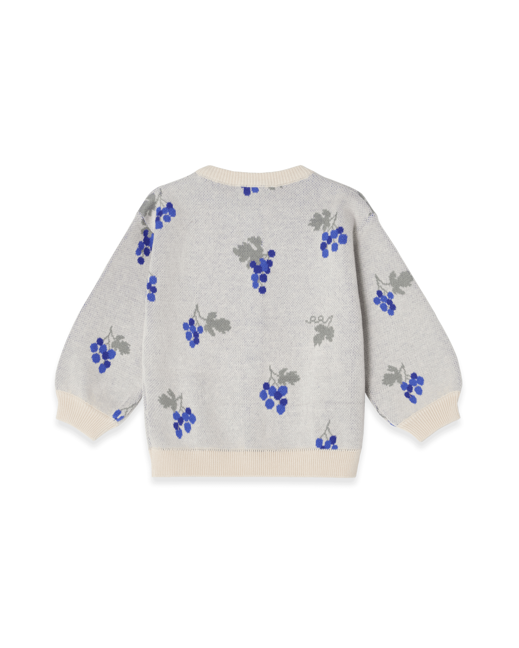 Garbo&Friends Knitted Cardigan Baby | Grapes Ecru image 1