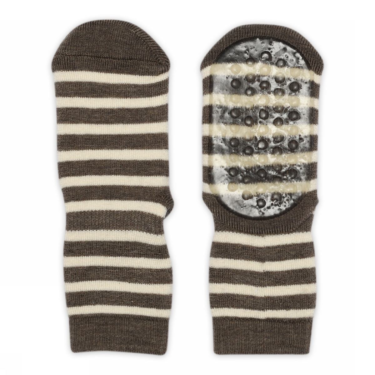 Elis socks - anti-slip Brown Melange