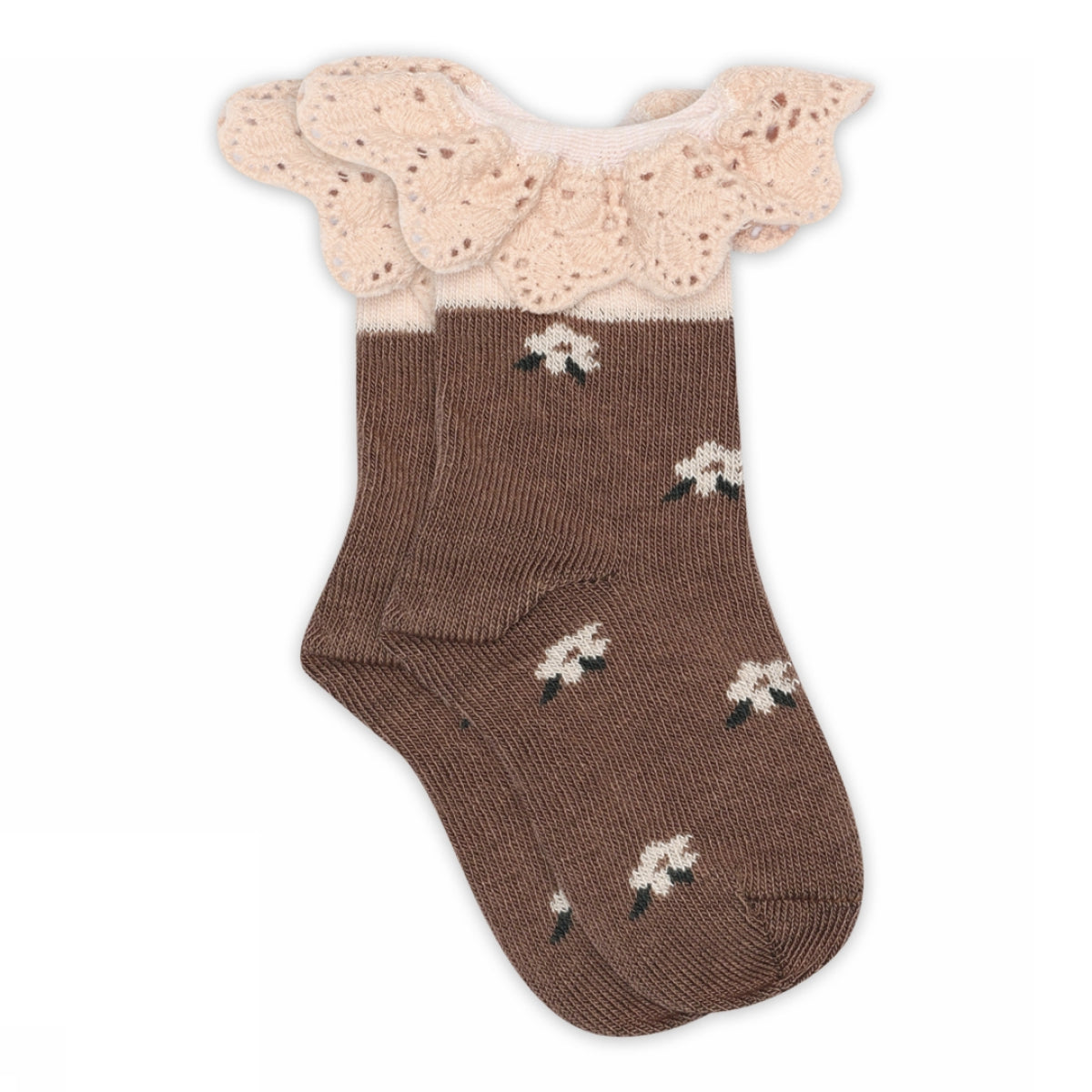 Gry socks - lace Brown Sienna