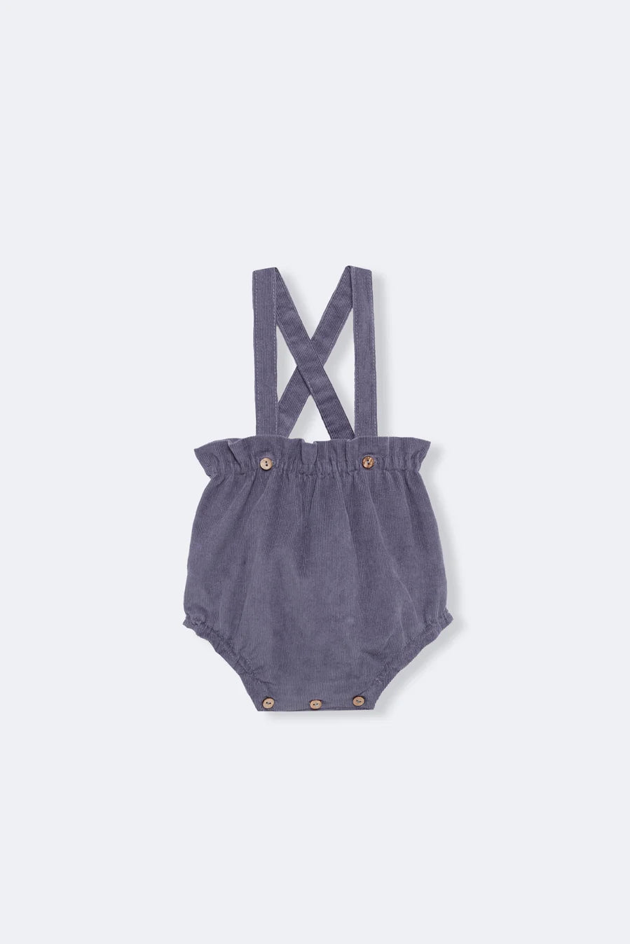 Storm blue corduroy straps bloomer baby - Basics and embroideries/Lisos y bordados