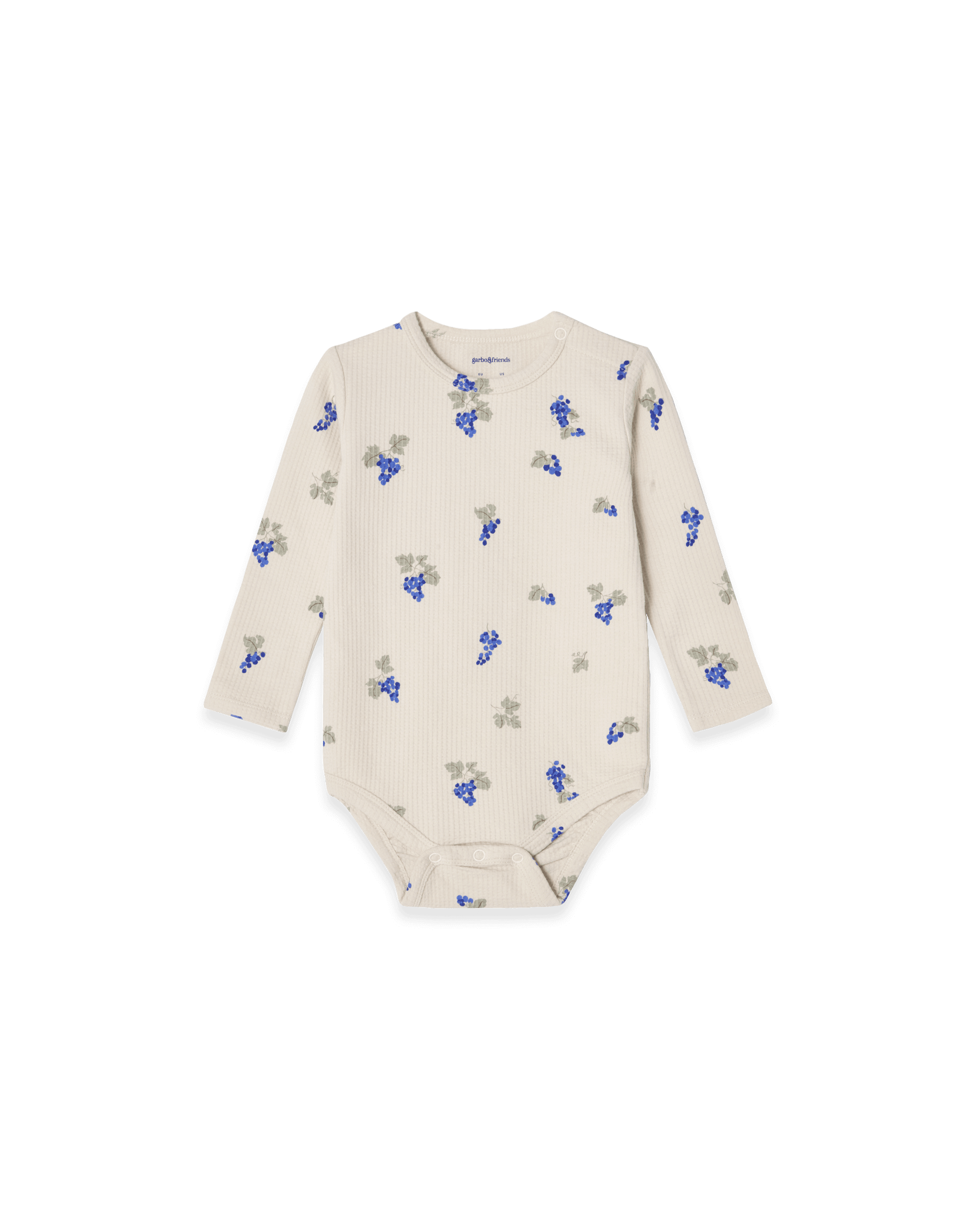 Garbo&Friends Structured Jersey LS Body | Grapes Ecru image 0