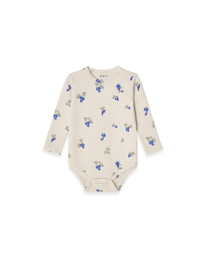 Garbo&Friends Structured Jersey LS Body | Grapes Ecru image 0