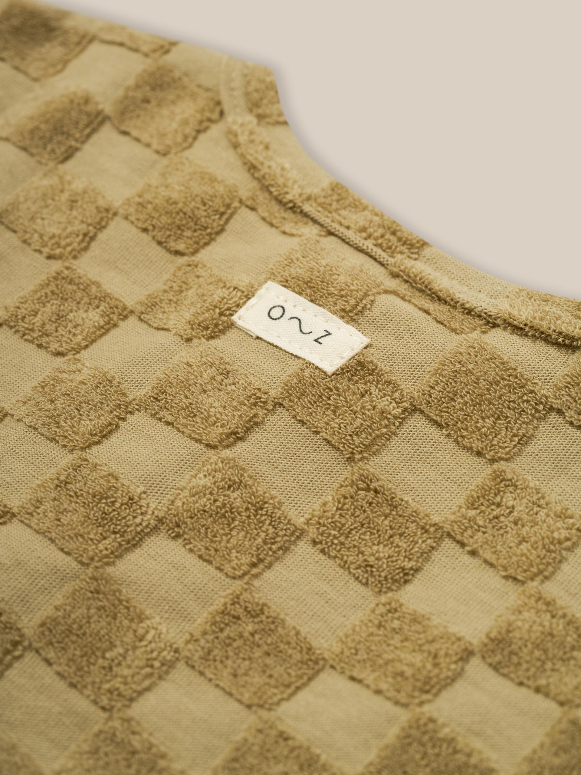 Organic Zoo Dusky Checkboard Terry Boxy T-Shirt image 1