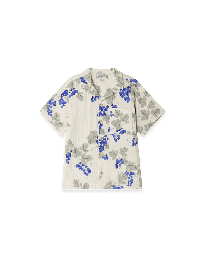 Garbo&Friends Muslin SS Shirt Baby | Grapes Blue image 0