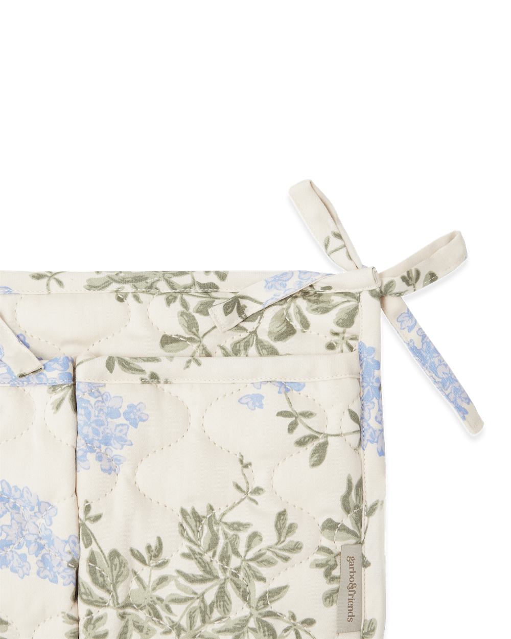 Garbo&amp;Friends Satin Quilted Bed Pocket - Plumbago image 1