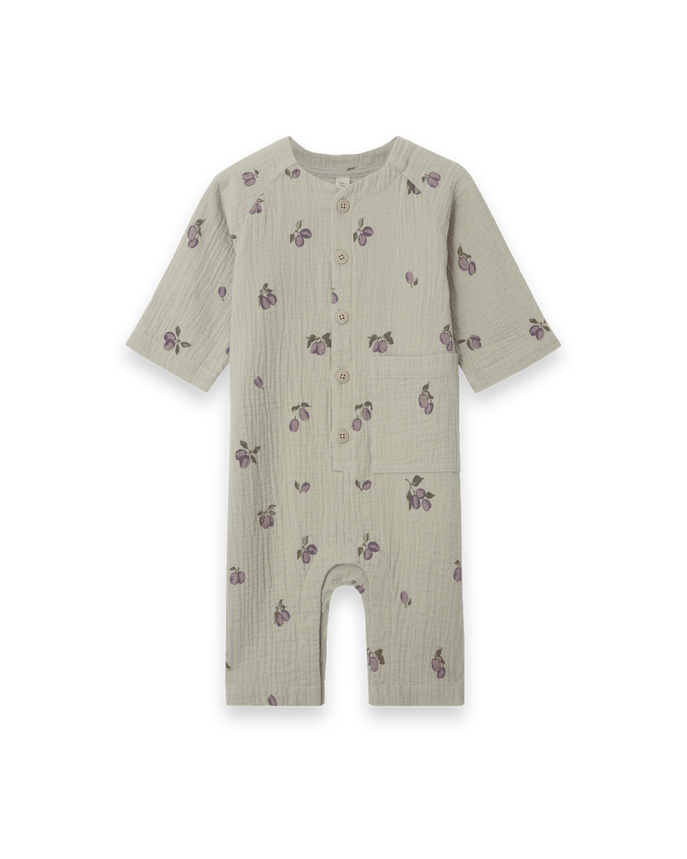 Garbo&Friends Muslin Onesie - Prune Green image 0