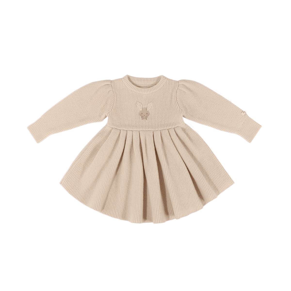 Vikkie Merino Wool Dress | Fluffy Bunny Soft Sand