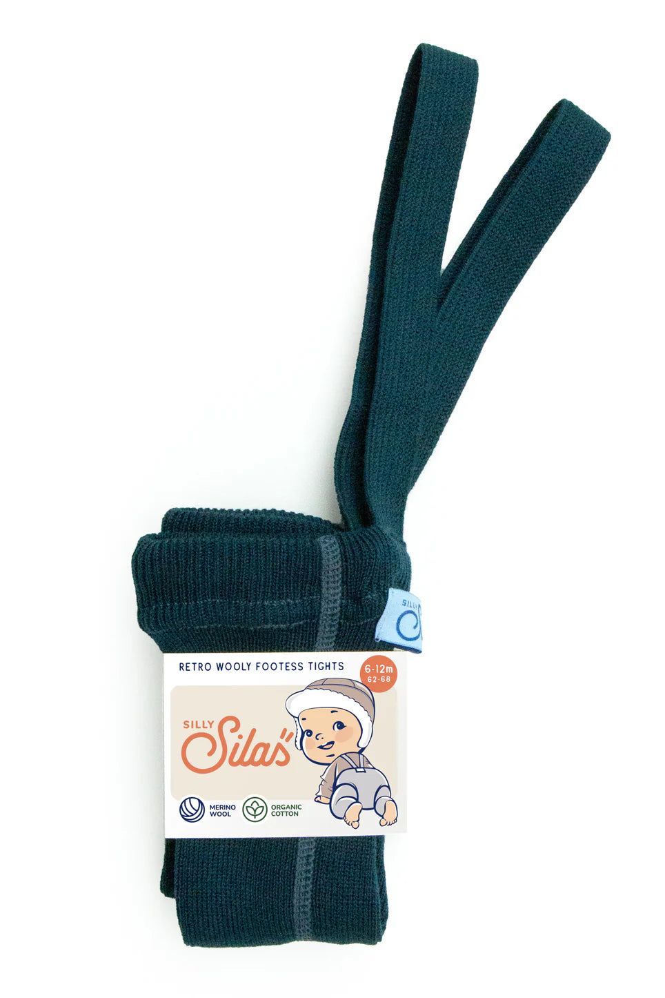 Silly Silas Wooly Footless Tights - Blue Sapphire image 0
