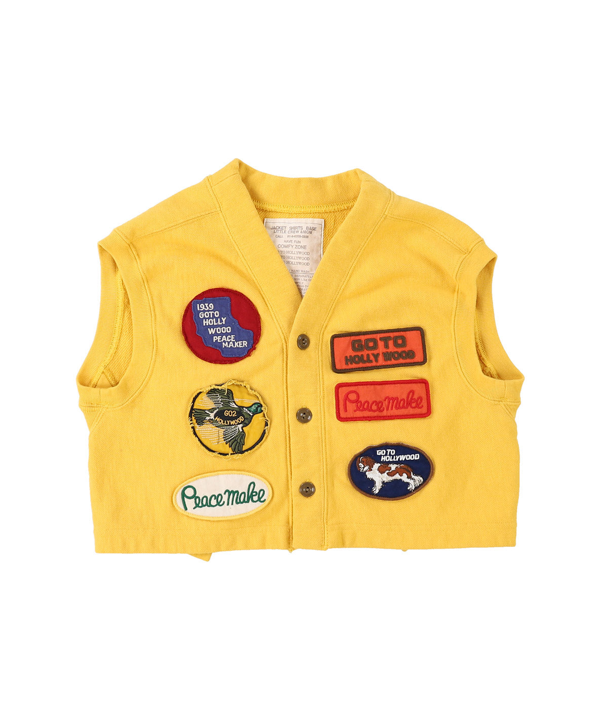 Loopback Remake Vest - Yellow