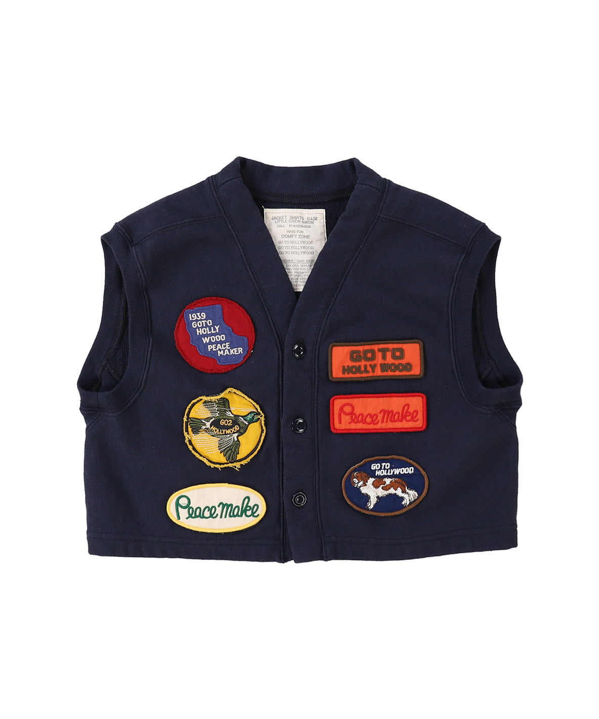 Loopback Remake Vest - Navy