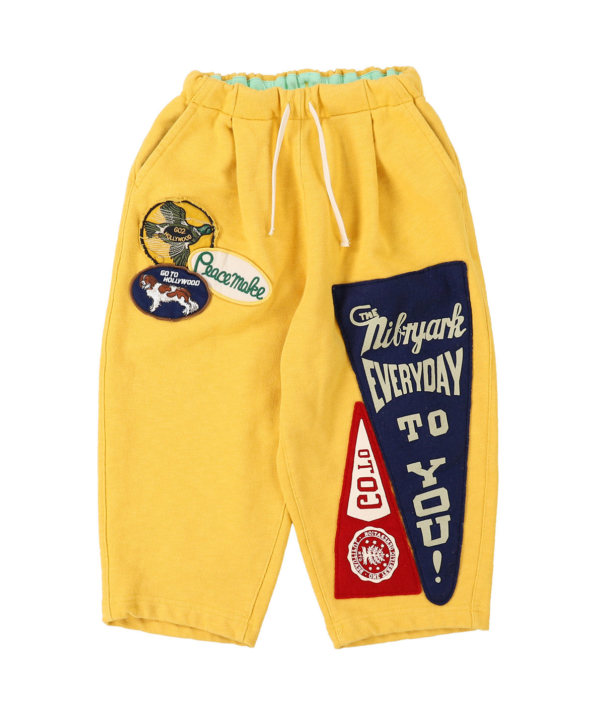 Pennant Sweatpants - YELLOW