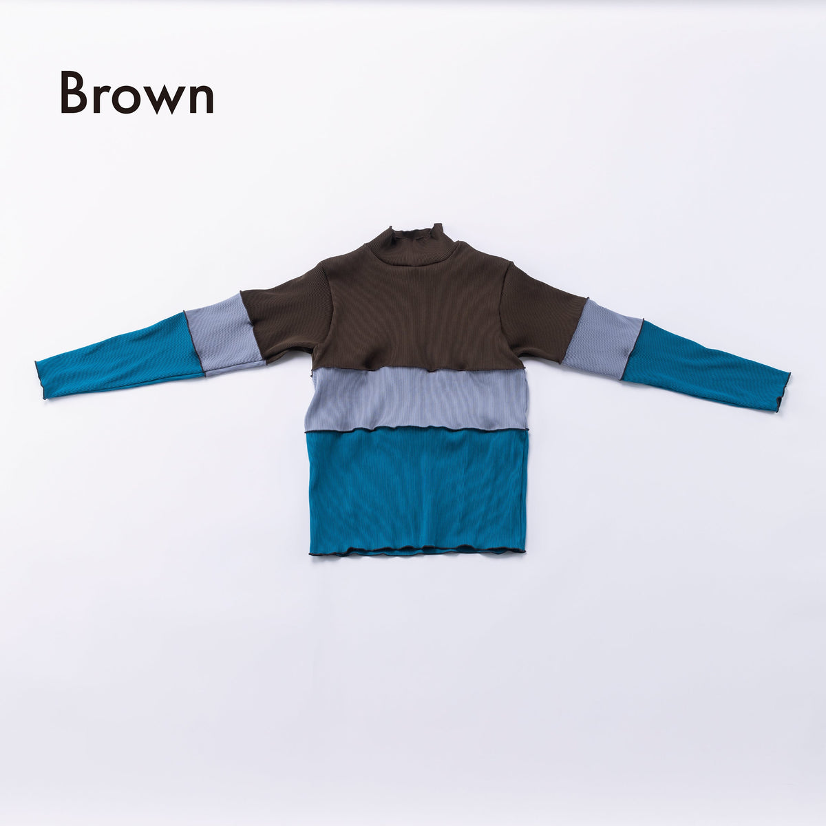 Highneck Adult T-shirt - Brown