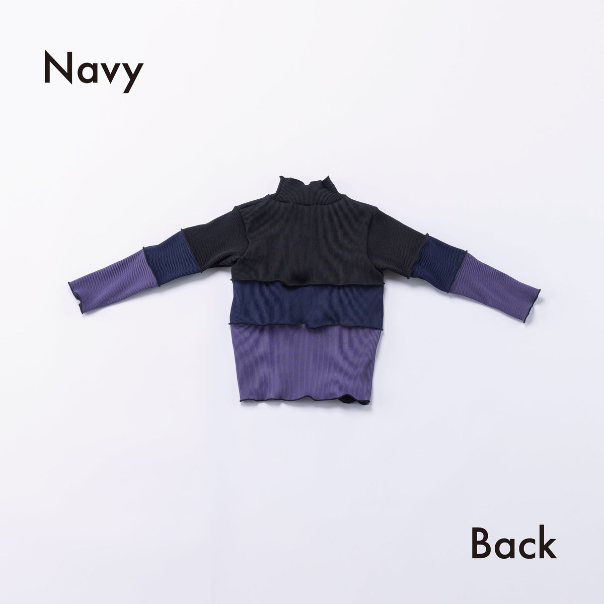 Highneck T-shirt - Navy