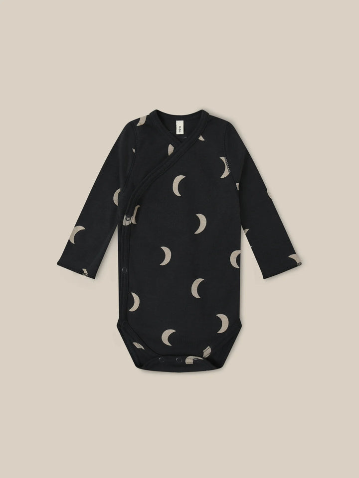 Organic Zoo Charcoal Midnight Wrap Bodysuit image 0