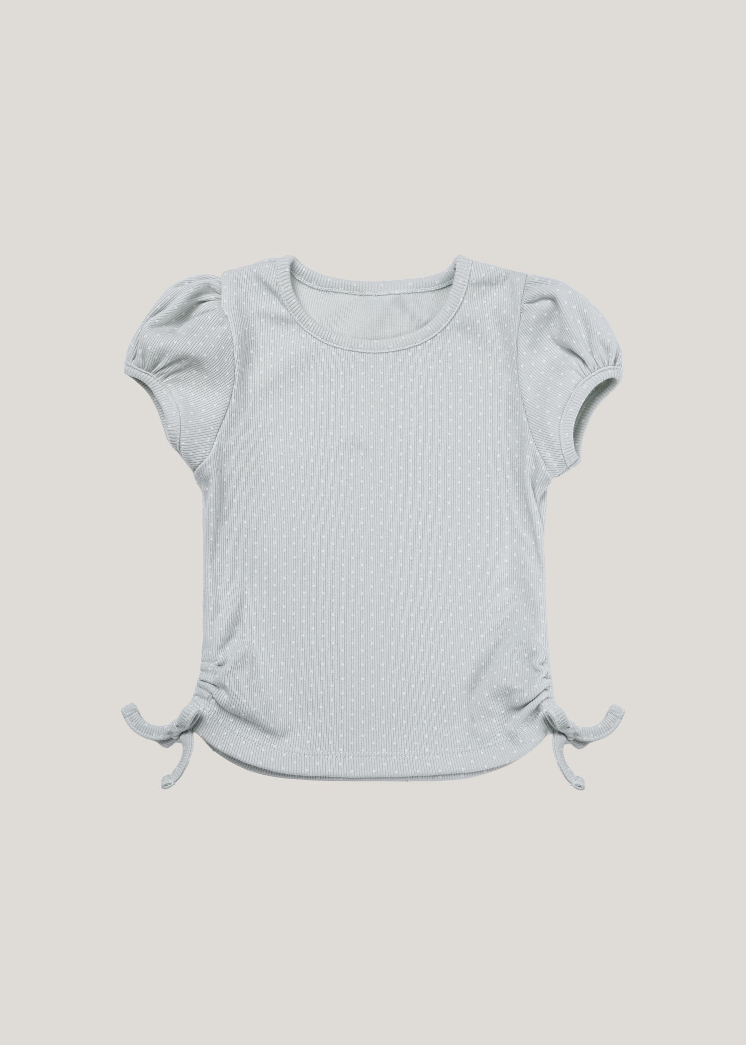 shirring ribbon tee mint