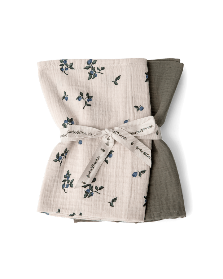 Garbo&Friends Muslin Blanket 2 pcs - Blueberry image 0