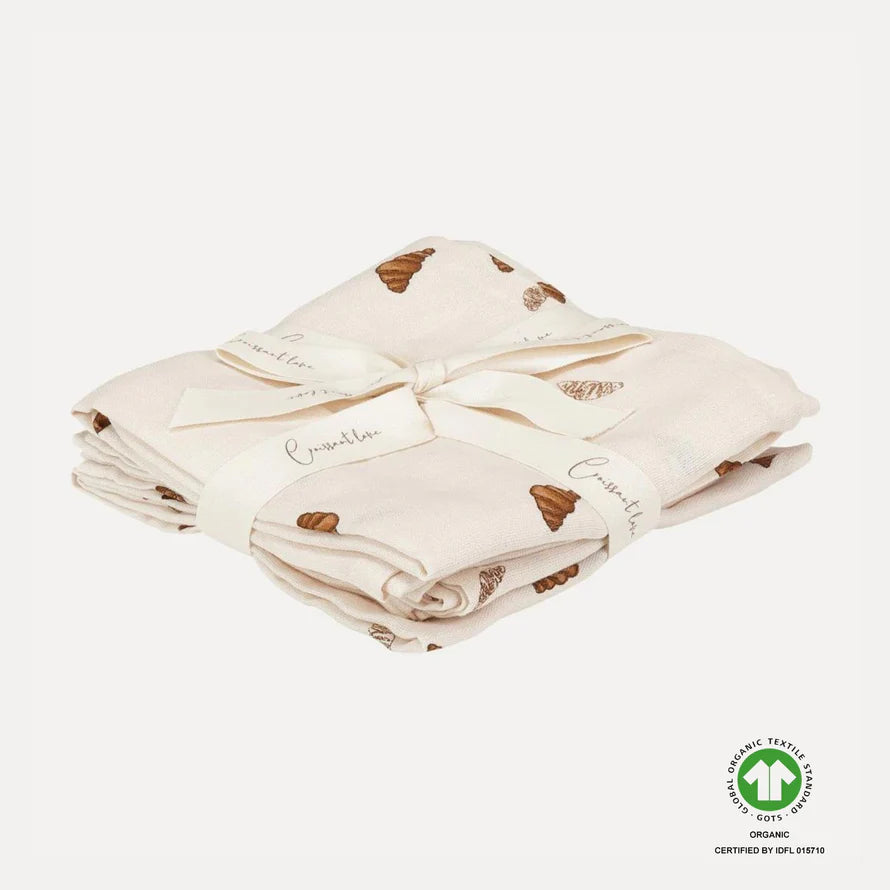VACVAC Mini Croissant Muslin Cloth, 3 pack image 0