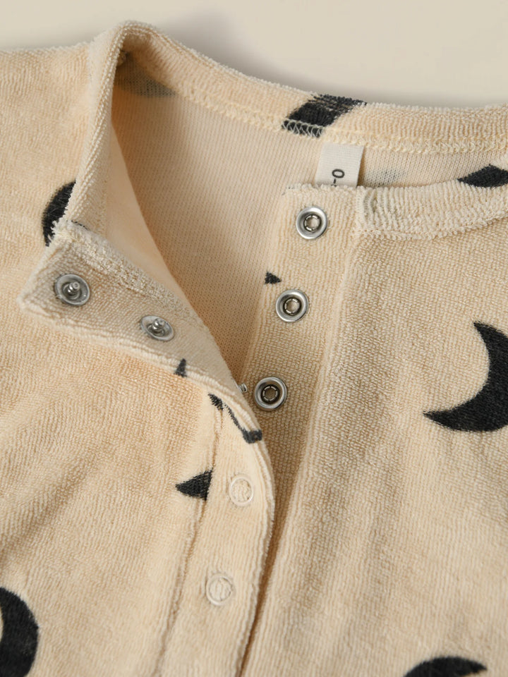 Organic Zoo Pebble Midnight Terry Beach Romper image 3