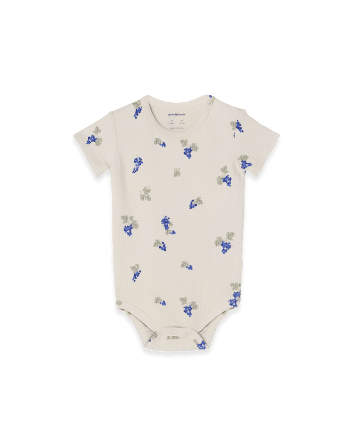Garbo&Friends Structured Jersey SS Body | Grapes Ecru image 0