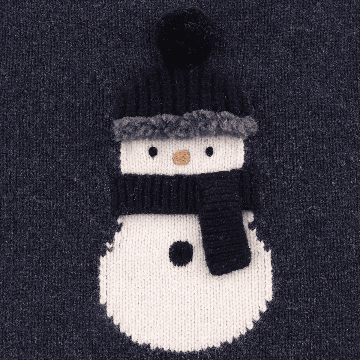 Denn Merino Wool Sweater | Snowman Blue Marine Melange