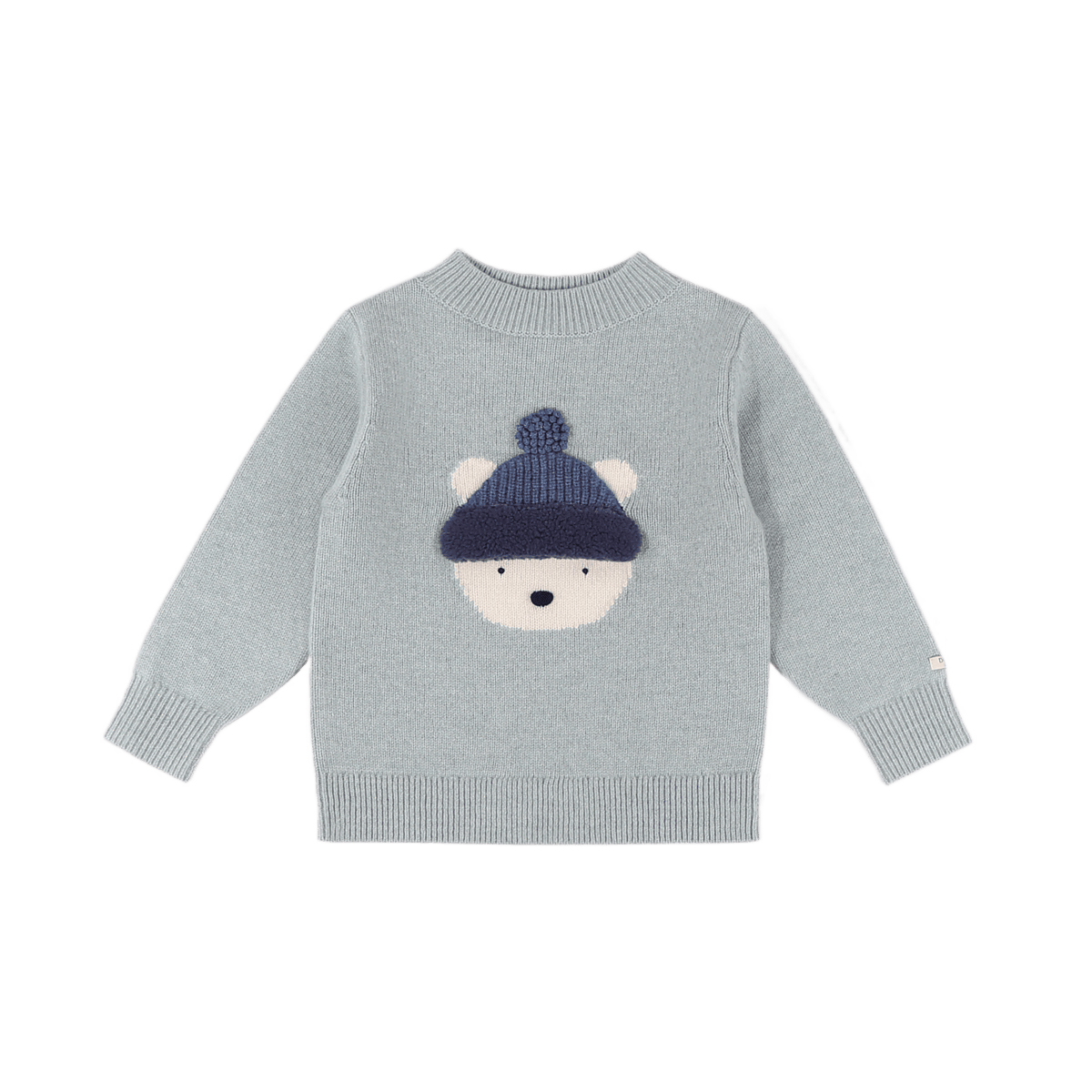 Denn Merino Wool Sweater | Polar Bear Cloud Blue Melange