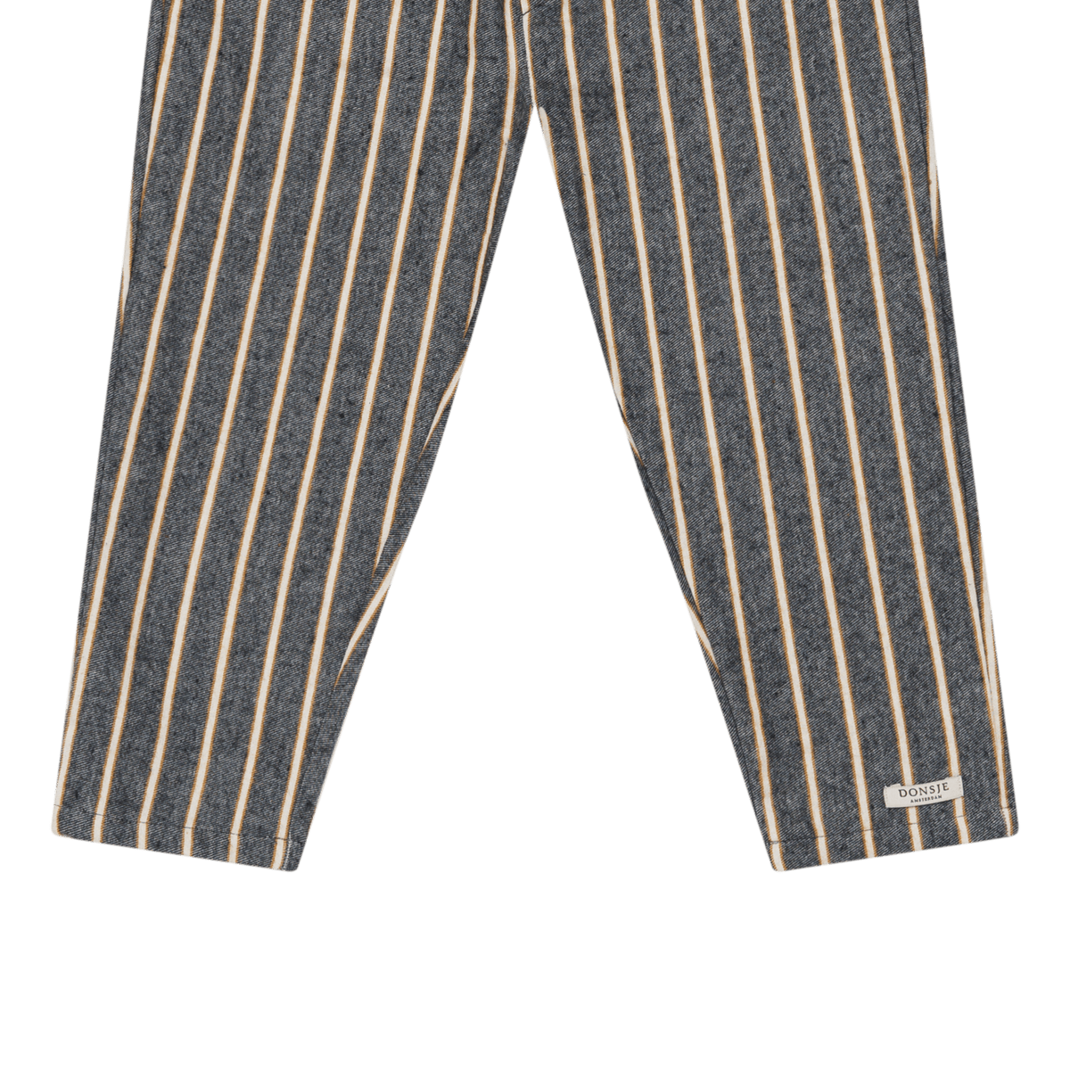 Bjorno Trousers Dark Spruce - Sand Striped