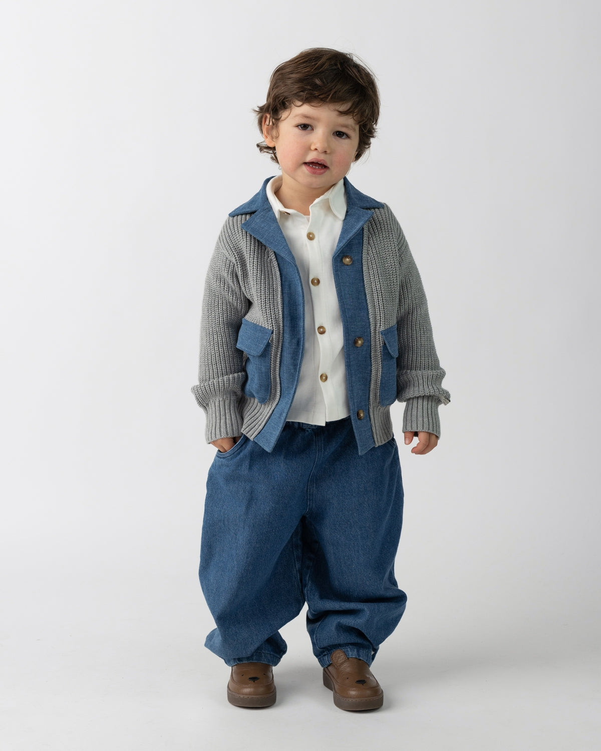 Dinotje Trousers Vintage Blue