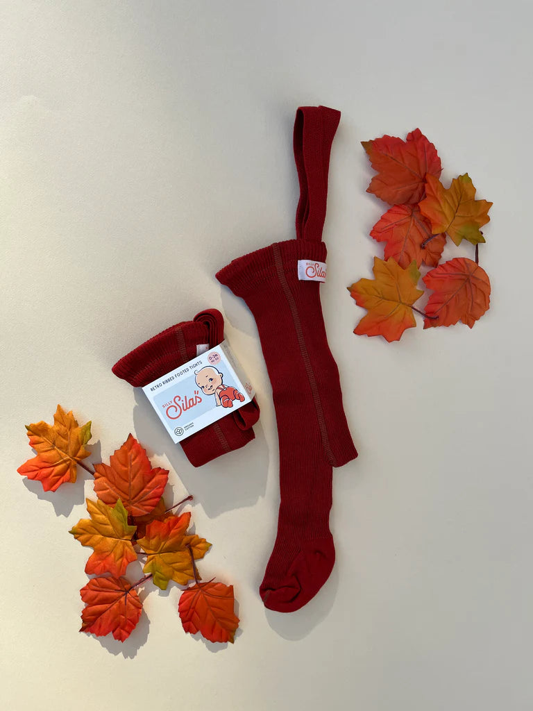 Silly Silas Footed Tights with Braces - Maple Leaf image 4