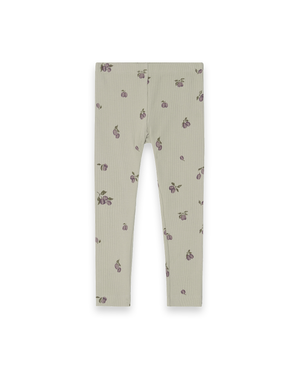 Garbo&Friends Rib Jersey Leggings Baby - Prune Green image 0