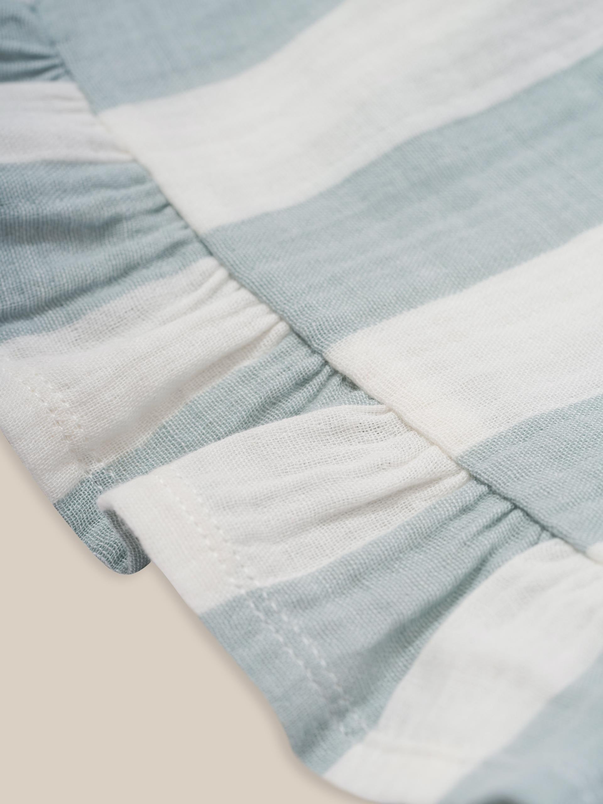Organic Zoo Sardine Stripes Frill Shorts image 1