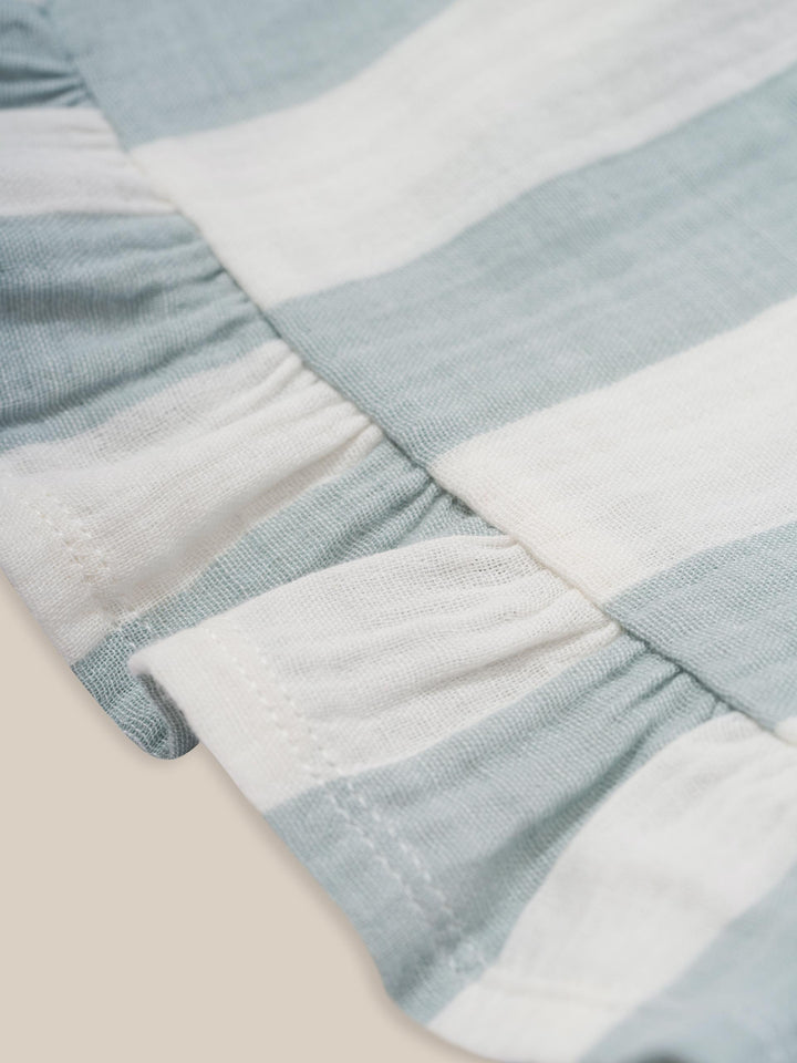 Organic Zoo Sardine Stripes Frill Shorts image 1