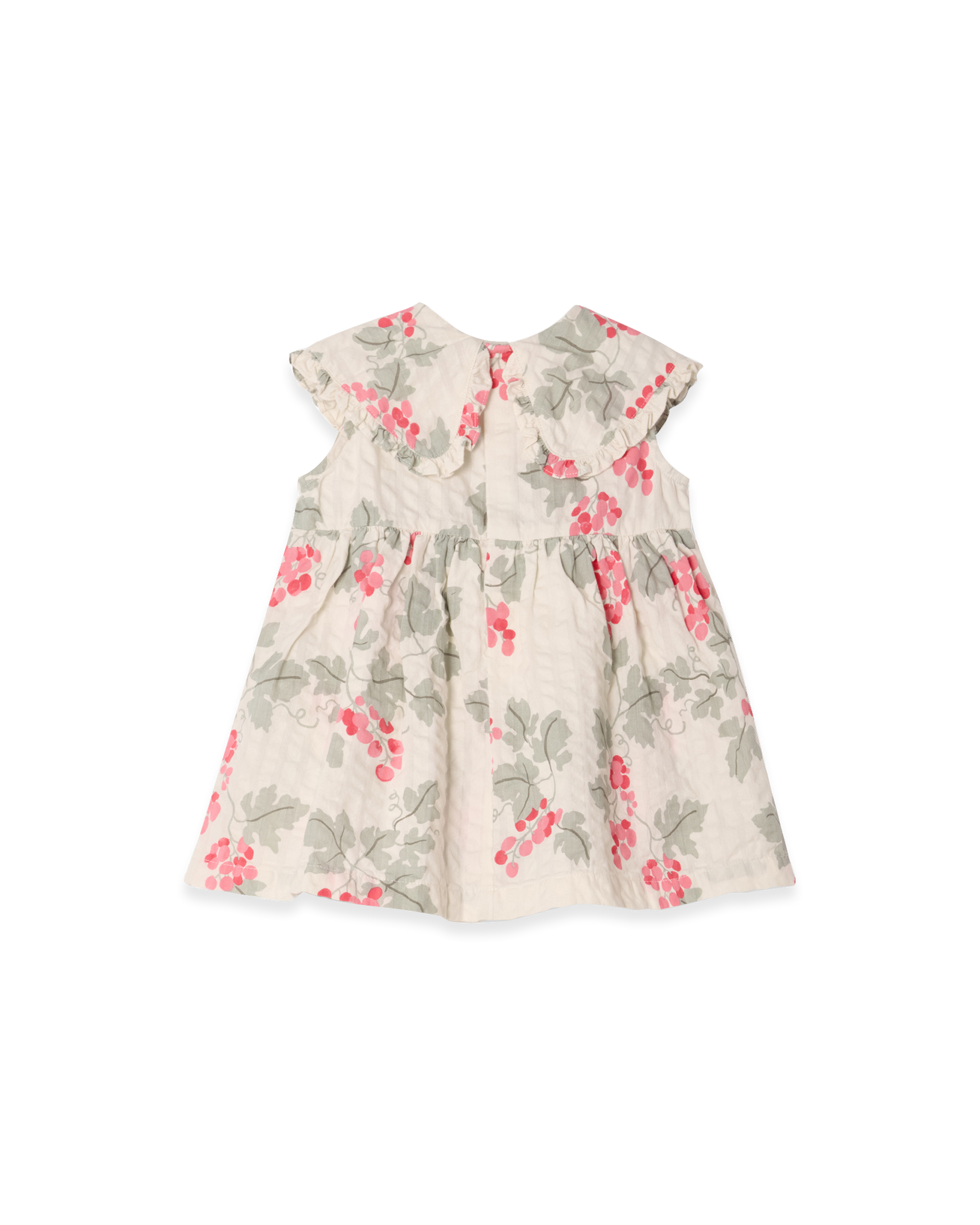 Garbo&Friends Seersucker Collar Romper Dress | Grapes Pink image 0