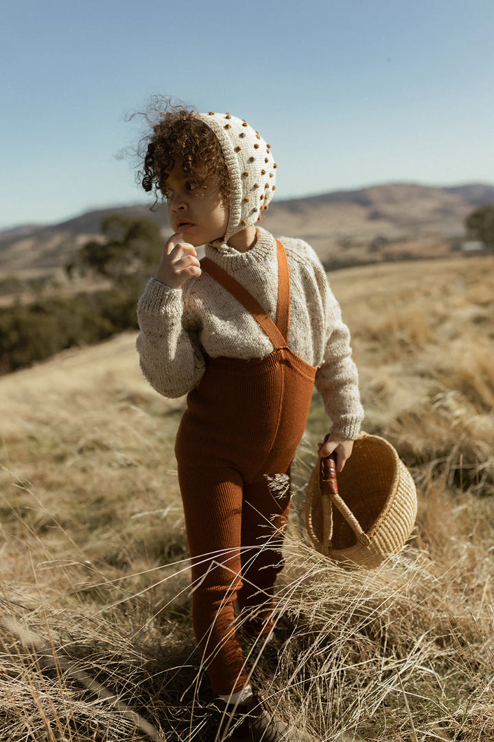 Silly Silas Wooly Footless Tights - Ginger image 4