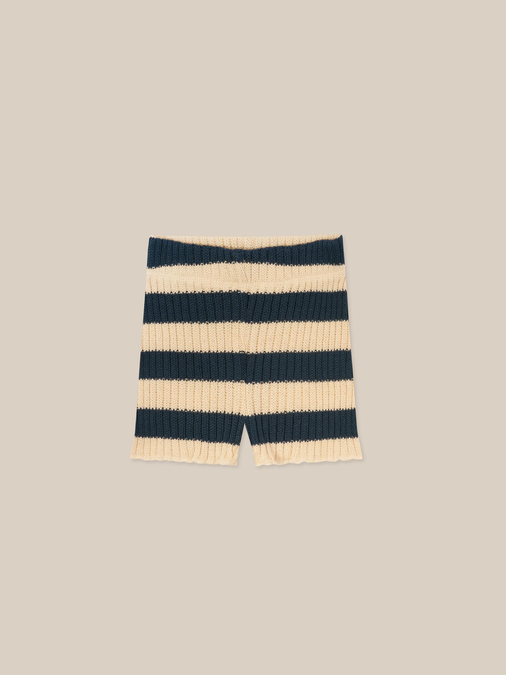 Organic Zoo Sailor Stripes Knitted Shorts image 0