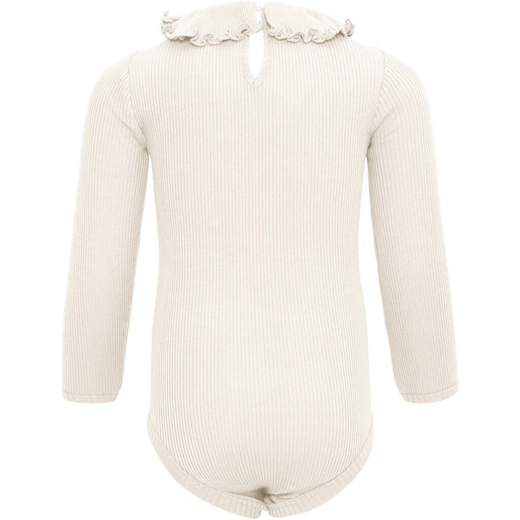 Minimalisma Beauty Silk and Cotton bodysuit - Cream image 1