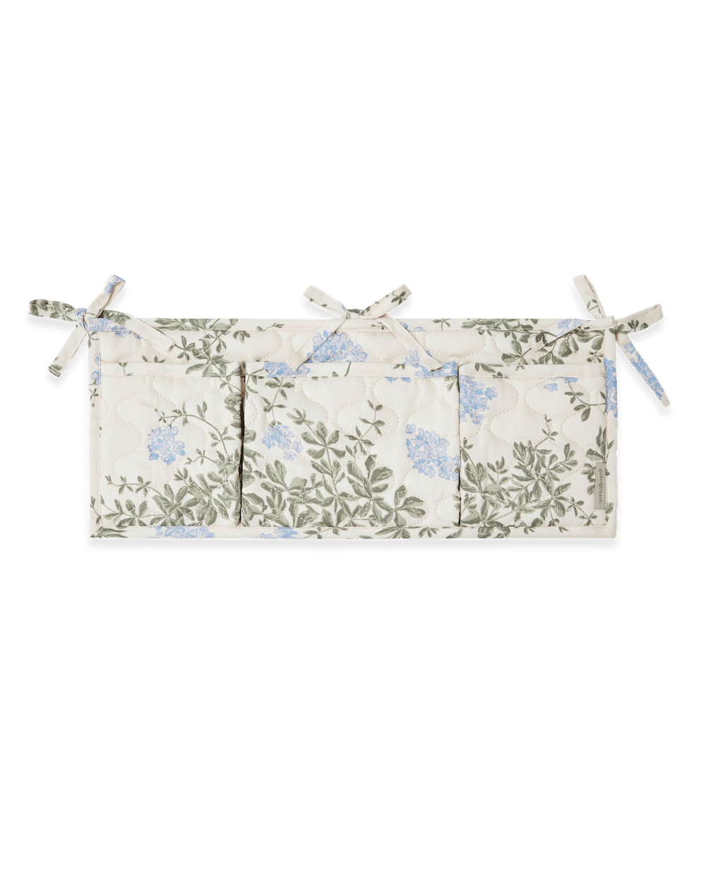 Garbo&amp;Friends Satin Quilted Bed Pocket - Plumbago image 0