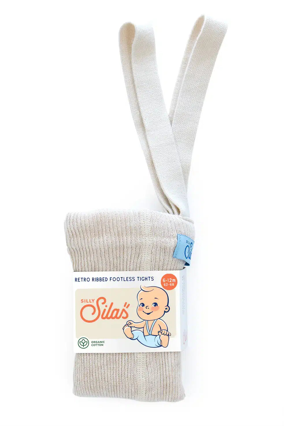 Silly Silas Classic Footless Tights Cream Blend image 0