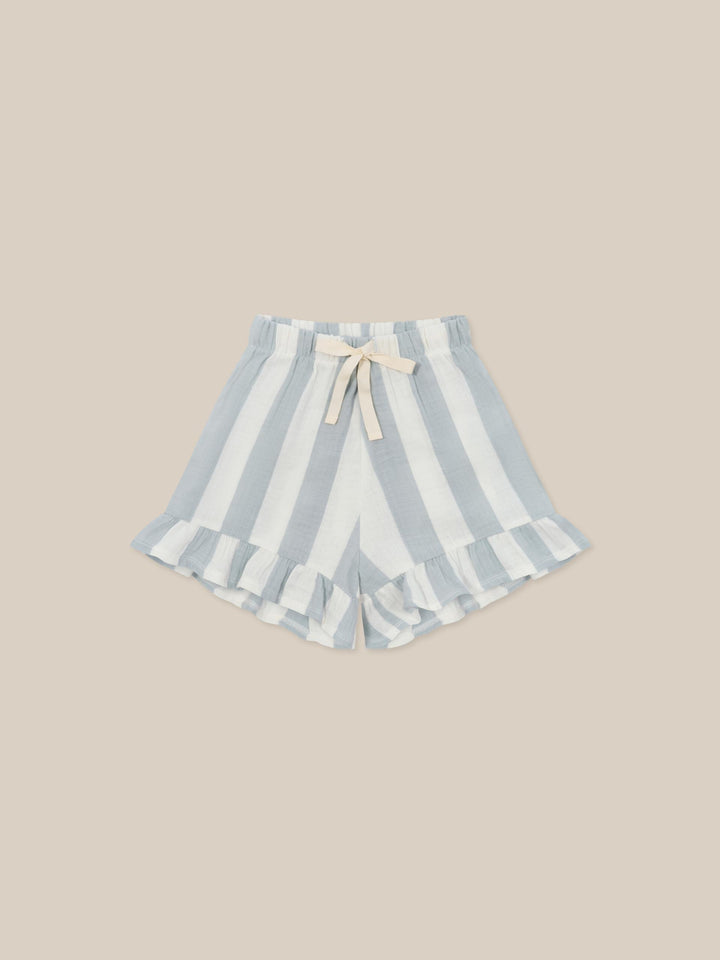 Organic Zoo Sardine Stripes Frill Shorts image 0