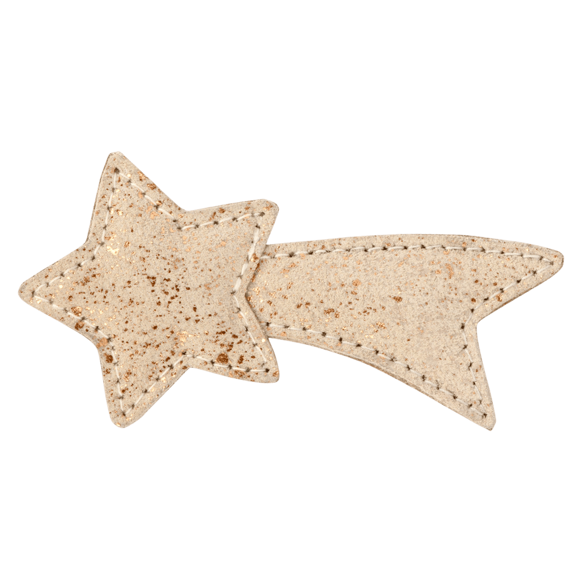 Wonda Hairclip | Shooting Star Cream Metallic Suede