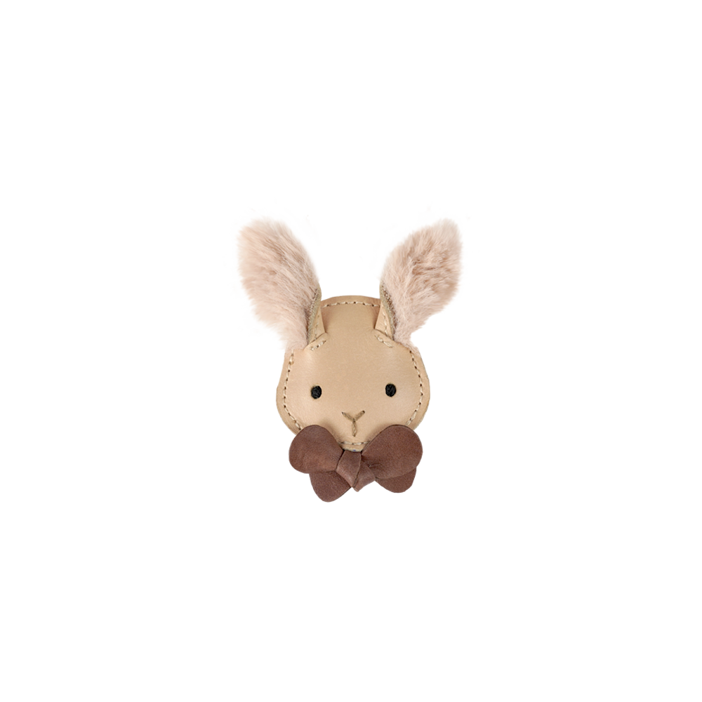 Festie Clip | Fluffy Bunny Light Rust Leather