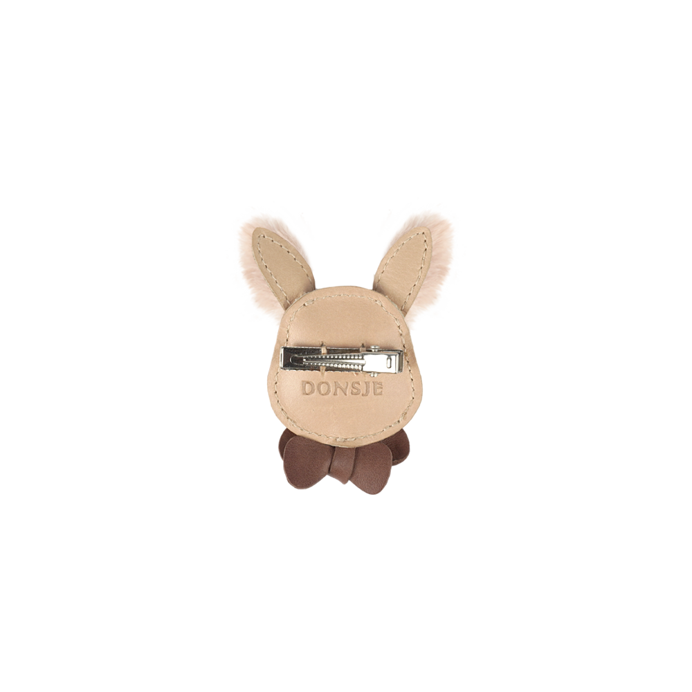 Festie Clip | Fluffy Bunny Light Rust Leather