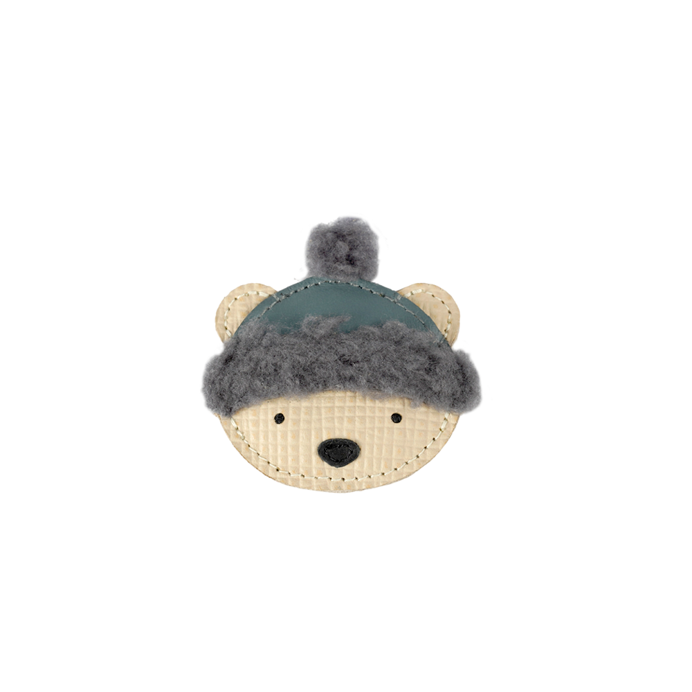 Stanzen Clip | Polar Bear Cream Scored Leather