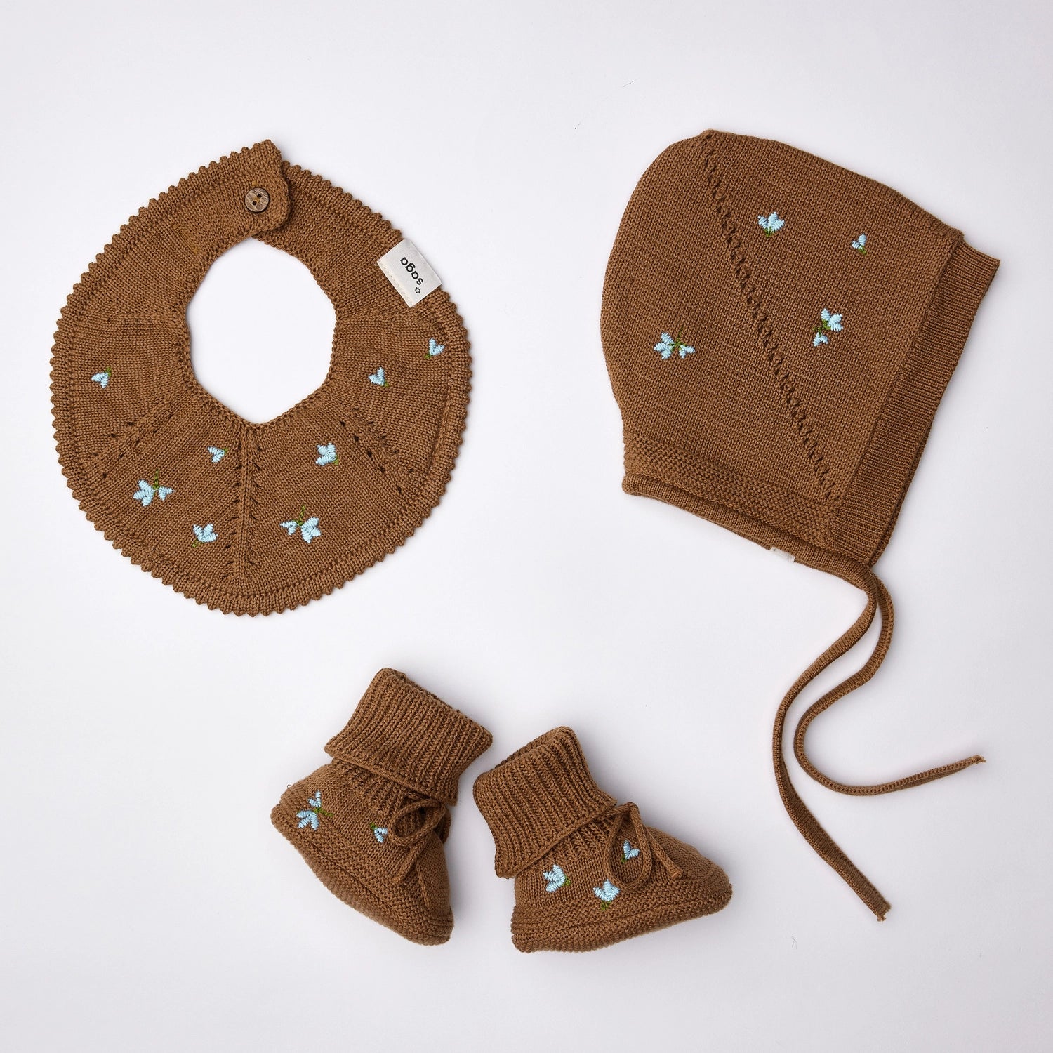 Saga Copenhagen Embroidered Wonder Gift Box - Blueberry On Tahin image 1
