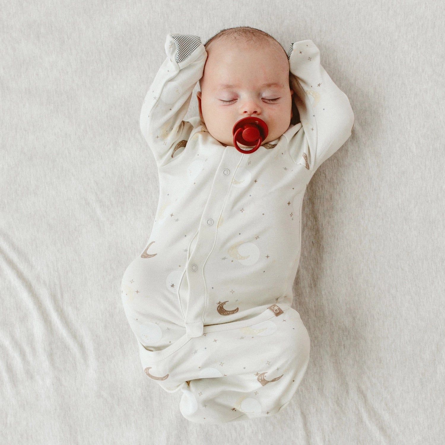 goumikids 24 Hour Convertible Sleeper Baby Gown - Luna image 0