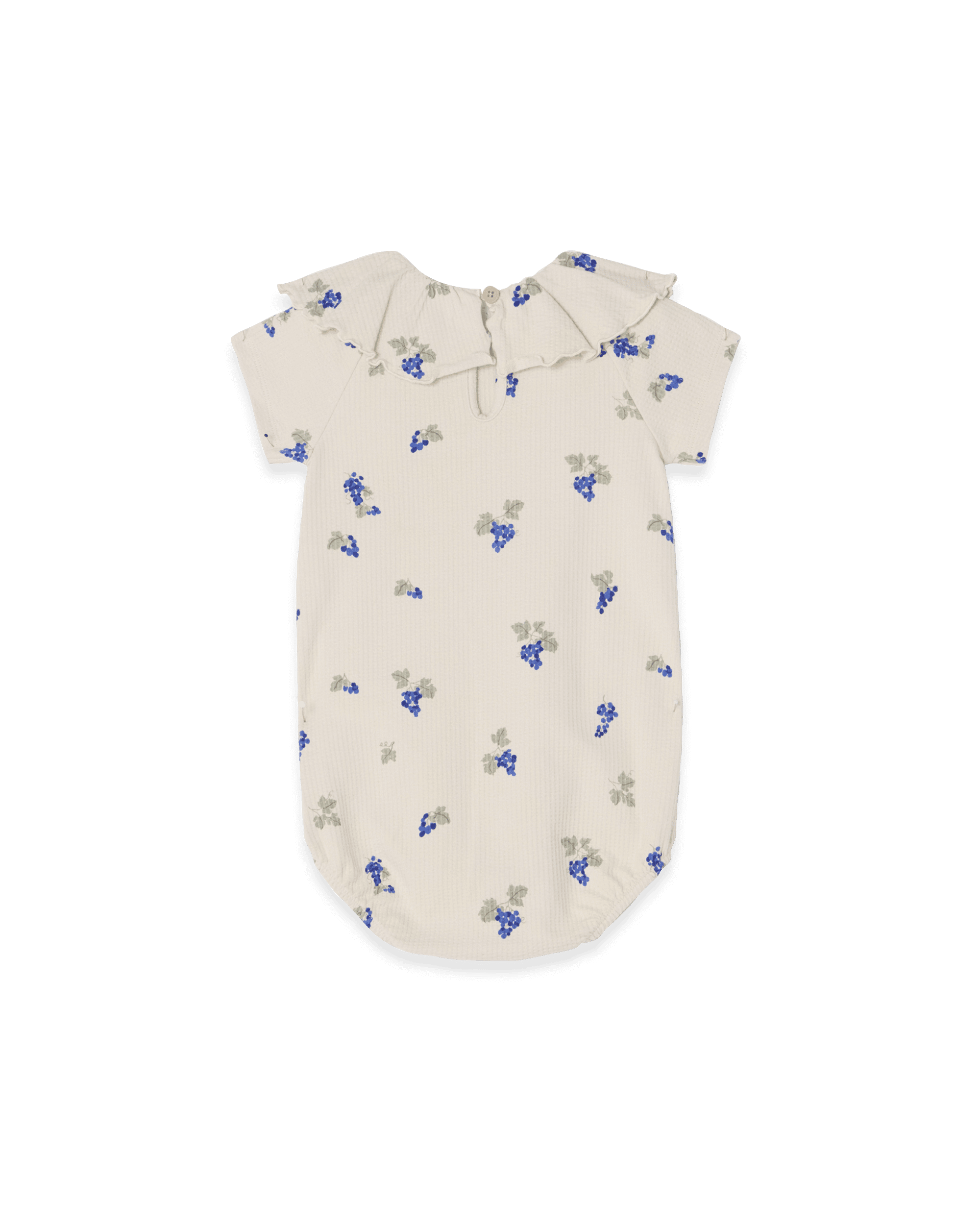 Garbo&Friends Structured Jersey Collar Romper | Grapes Ecru image 1