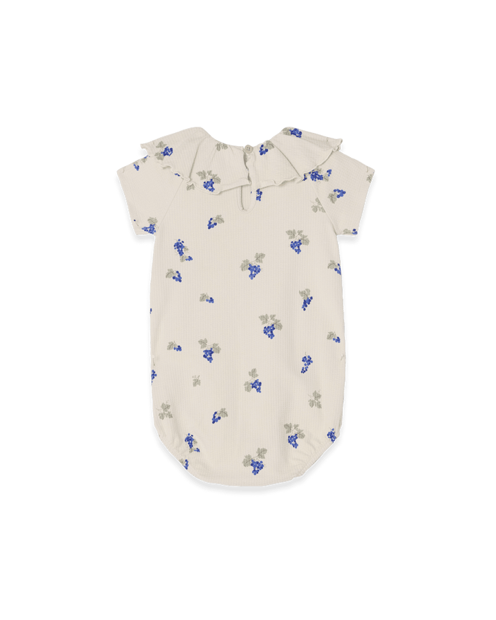 Garbo&Friends Structured Jersey Collar Romper | Grapes Ecru image 1