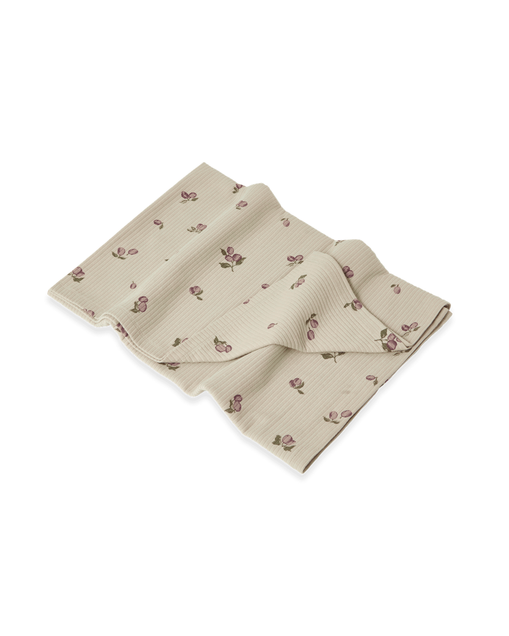 Garbo&amp;Friends Rib Jersey Blanket - Prune Green image 0